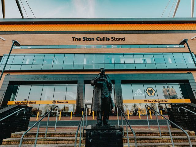 The Stan Cullis Stand at Wolverhampton's Molineux Stadium.