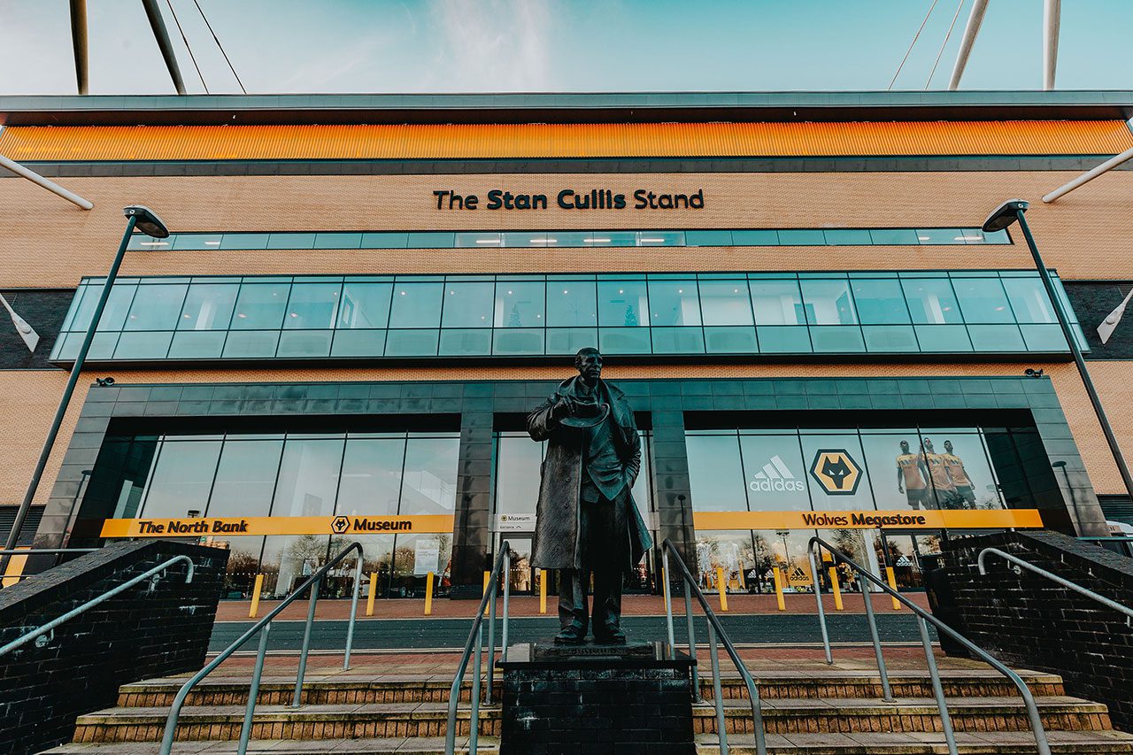 The Stan Cullis Stand at Wolverhampton's Molineux Stadium.