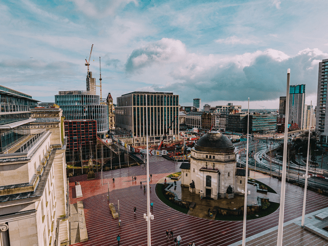 Centenary Square looking towards the City Centre.