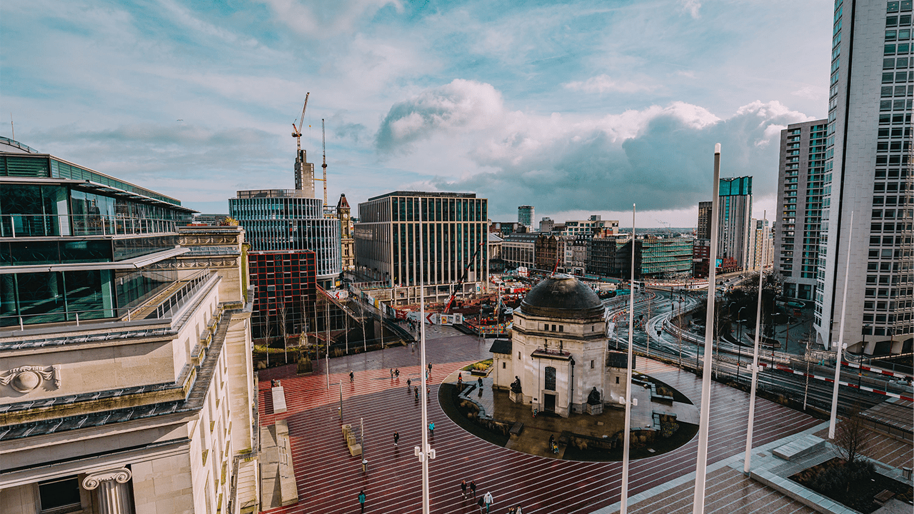 Centenary Square looking towards the City Centre.