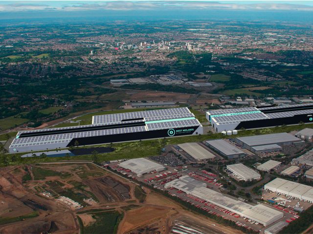 West Midlands Gigafactory. Aerial view.