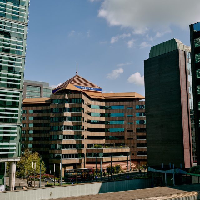 Colmore Business District buildings, including the Wesleyan building.