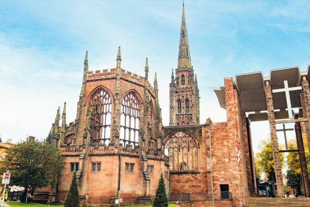 Walls of a church.