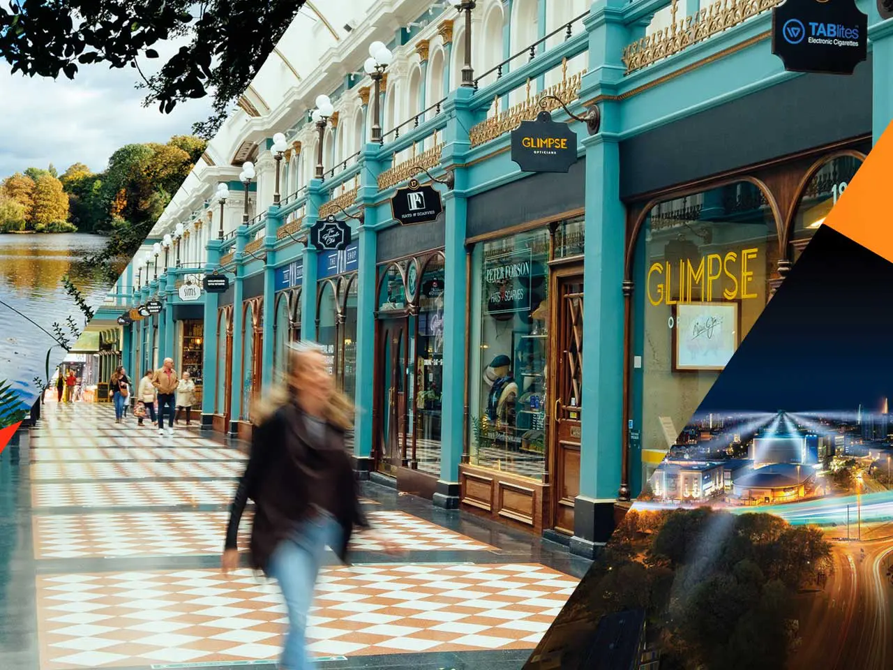 Shopping arcade, Great Western Arcade, Birmingham.