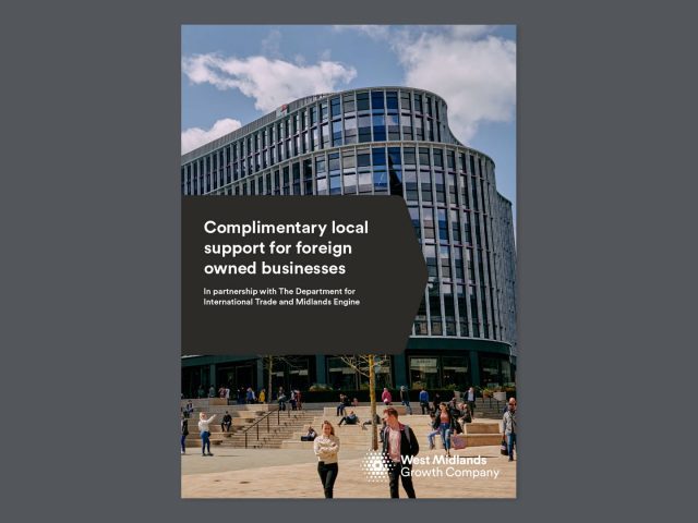 'Complimentary local support for foreign owned businesses' brochure cover.