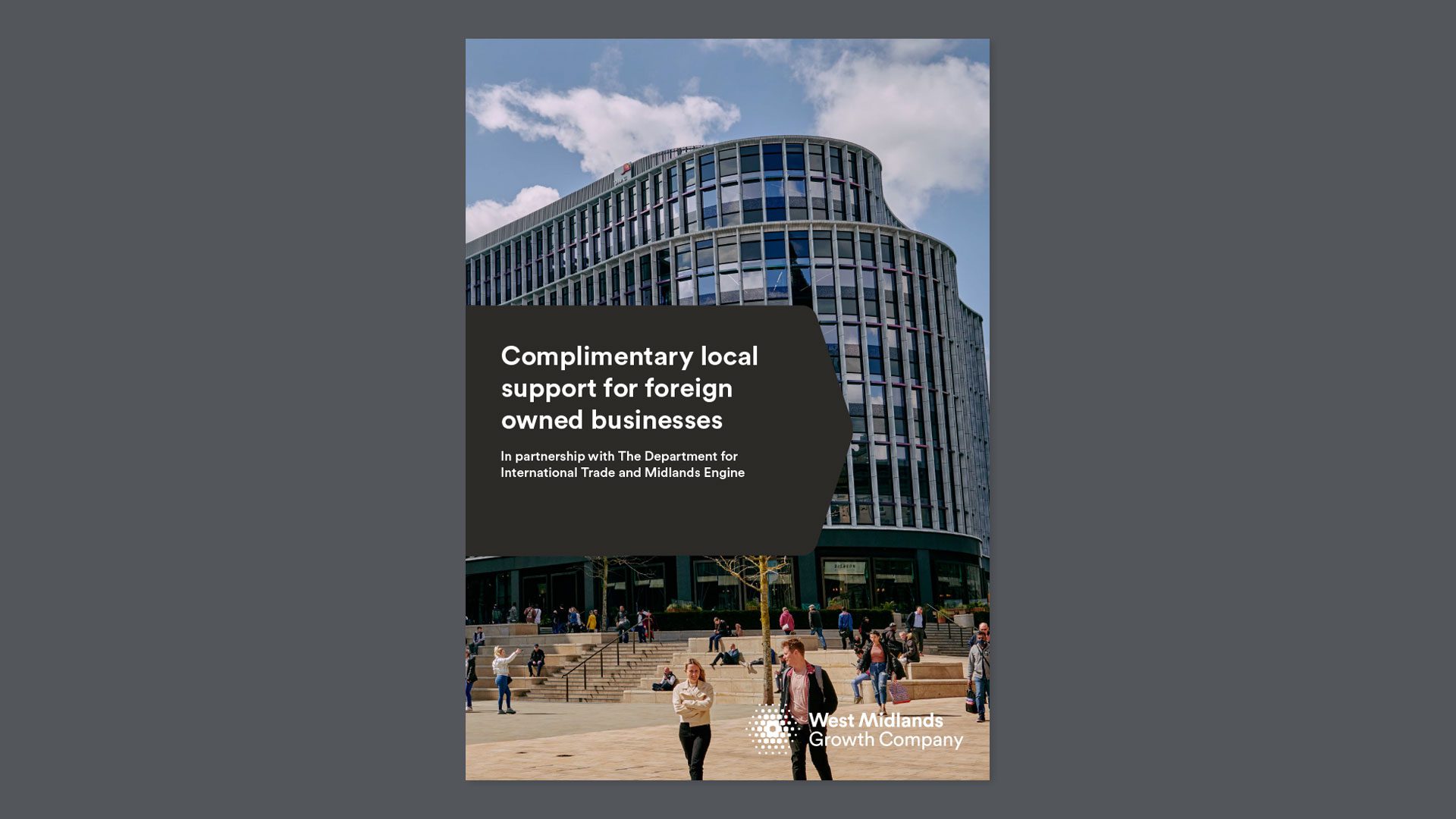 'Complimentary local support for foreign owned businesses' brochure cover.