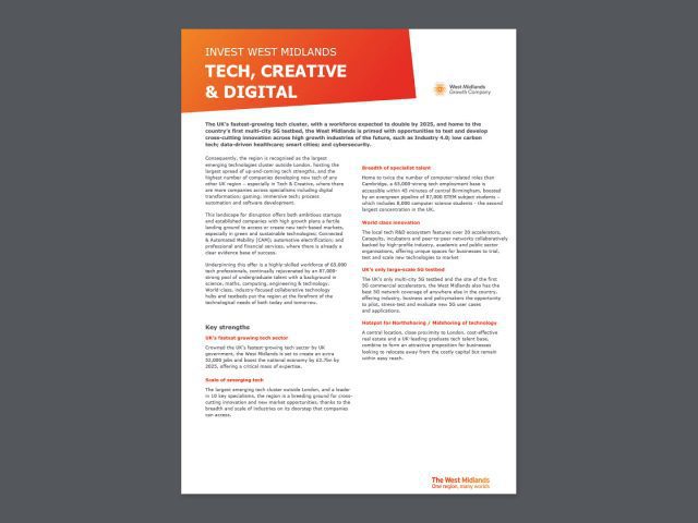 'Tech, Creative & Digital' elevator pitch cover.