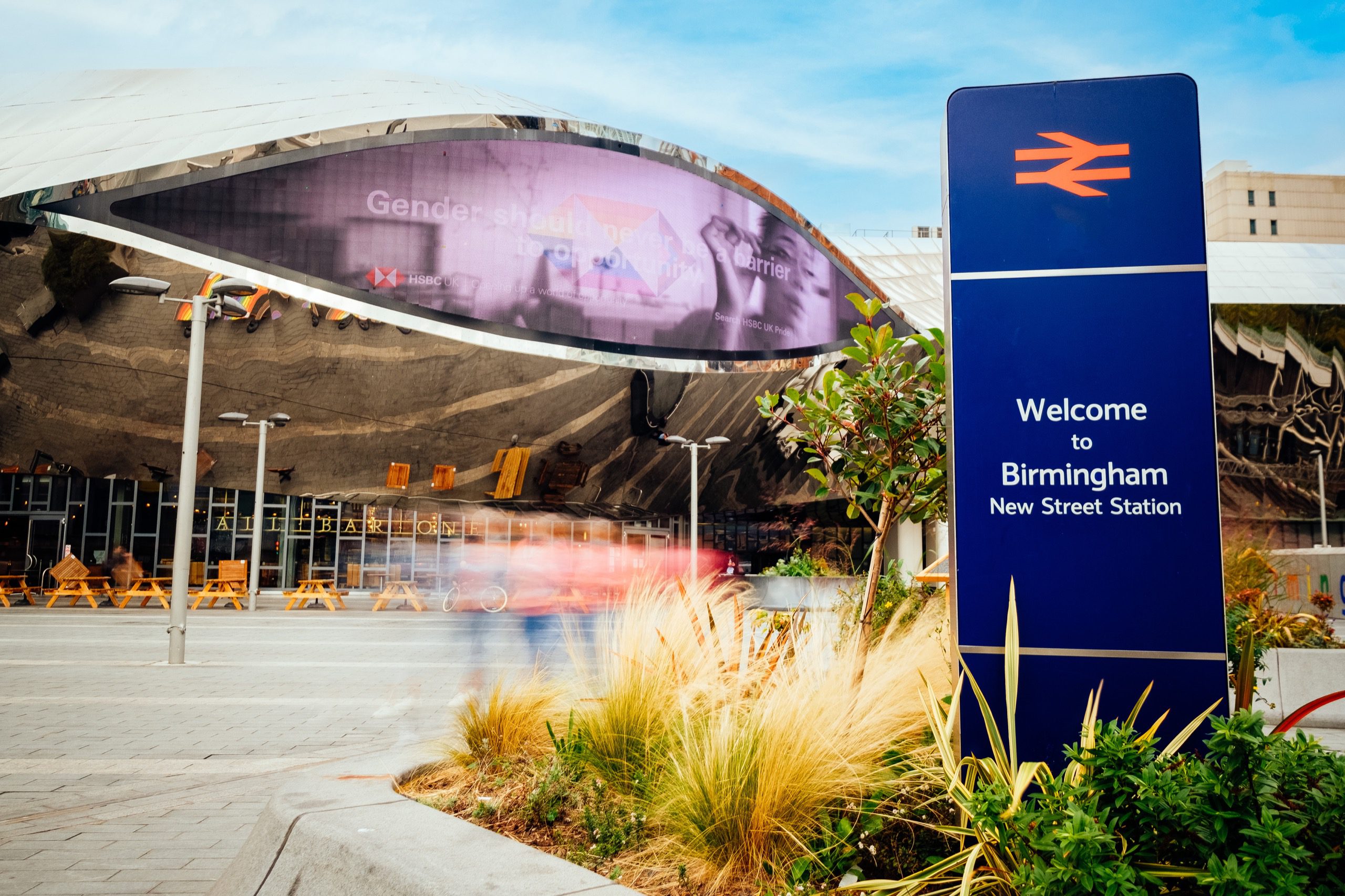 Entrance to Birmingham New Street Station.