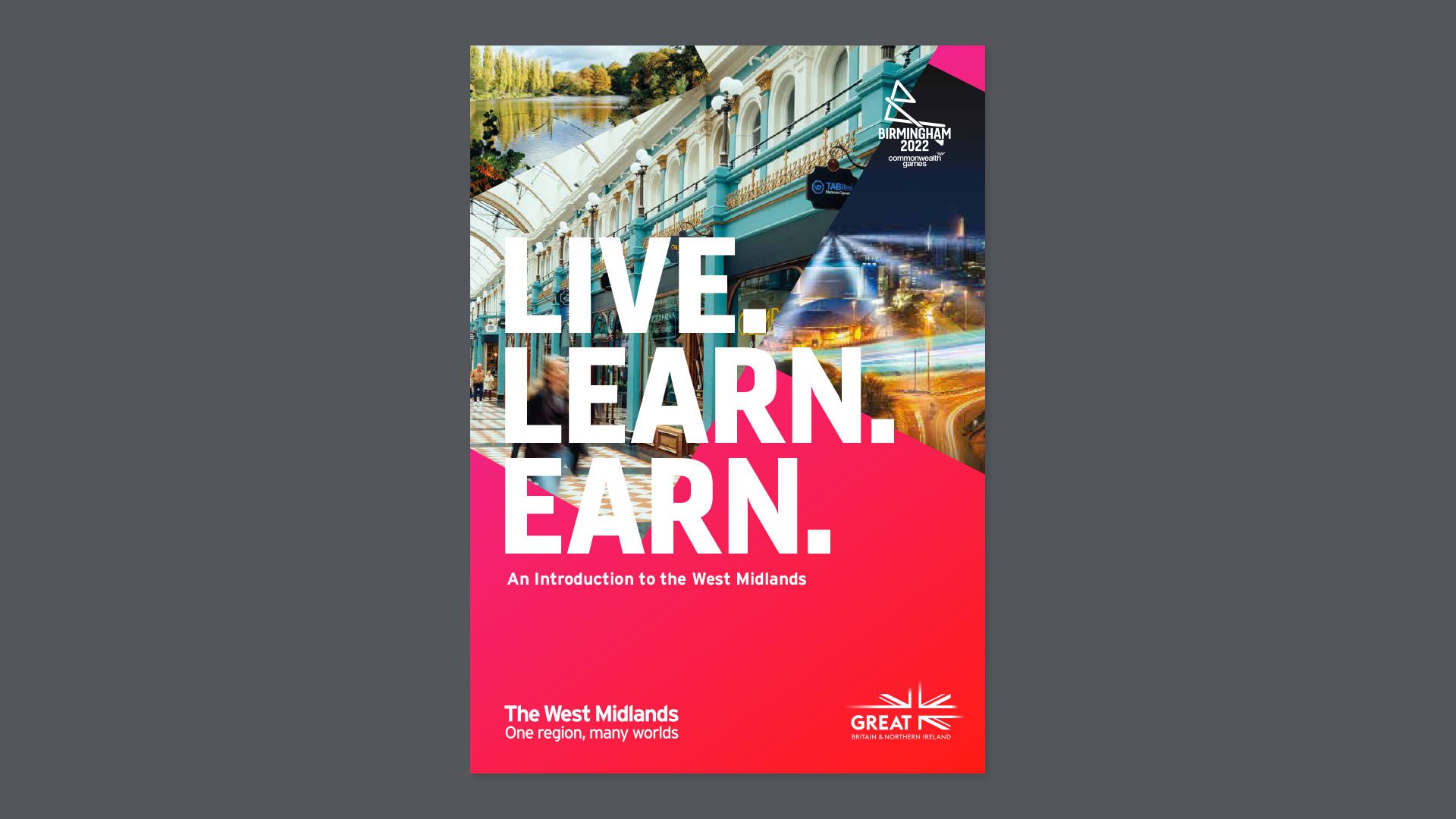 'Live Learn Earn' brochure cover.