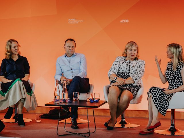 Speaking at Legacy Day were Marian Sudbury of the Department for International Trade, Adam Tickell of the University of Birmingham, and Patricia Yates of VisitBritain.