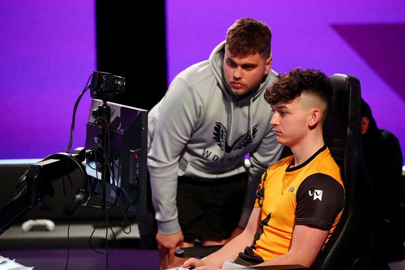 Wolves Esports player in competition