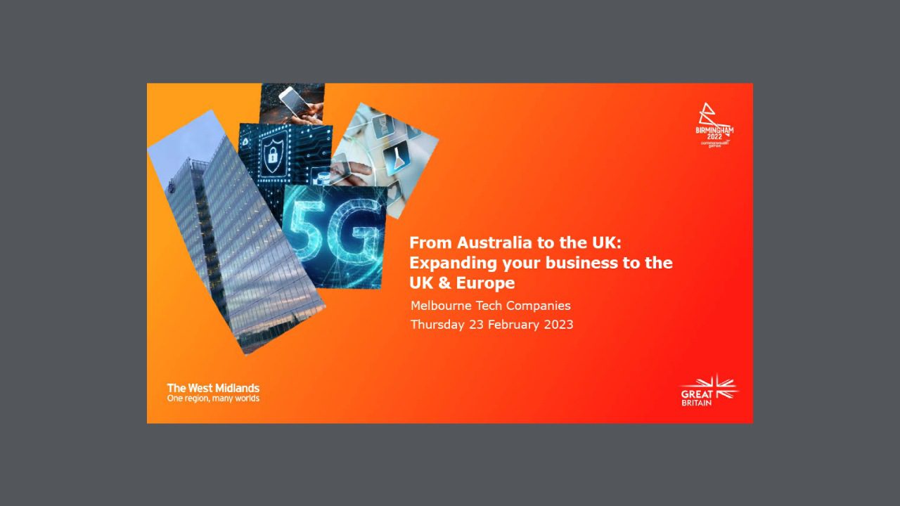Melbourne Tech Companies Seminar Invest West Midlands