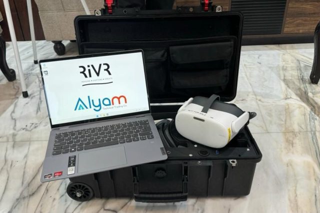 A VR headset from RIVR