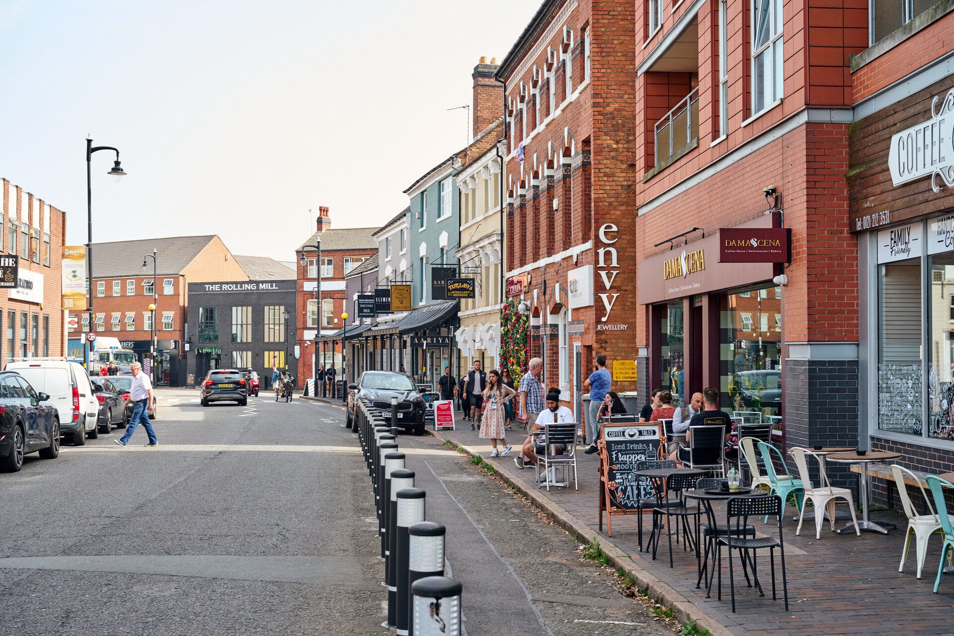 A street in the Jewellery Quarter in Birmingham