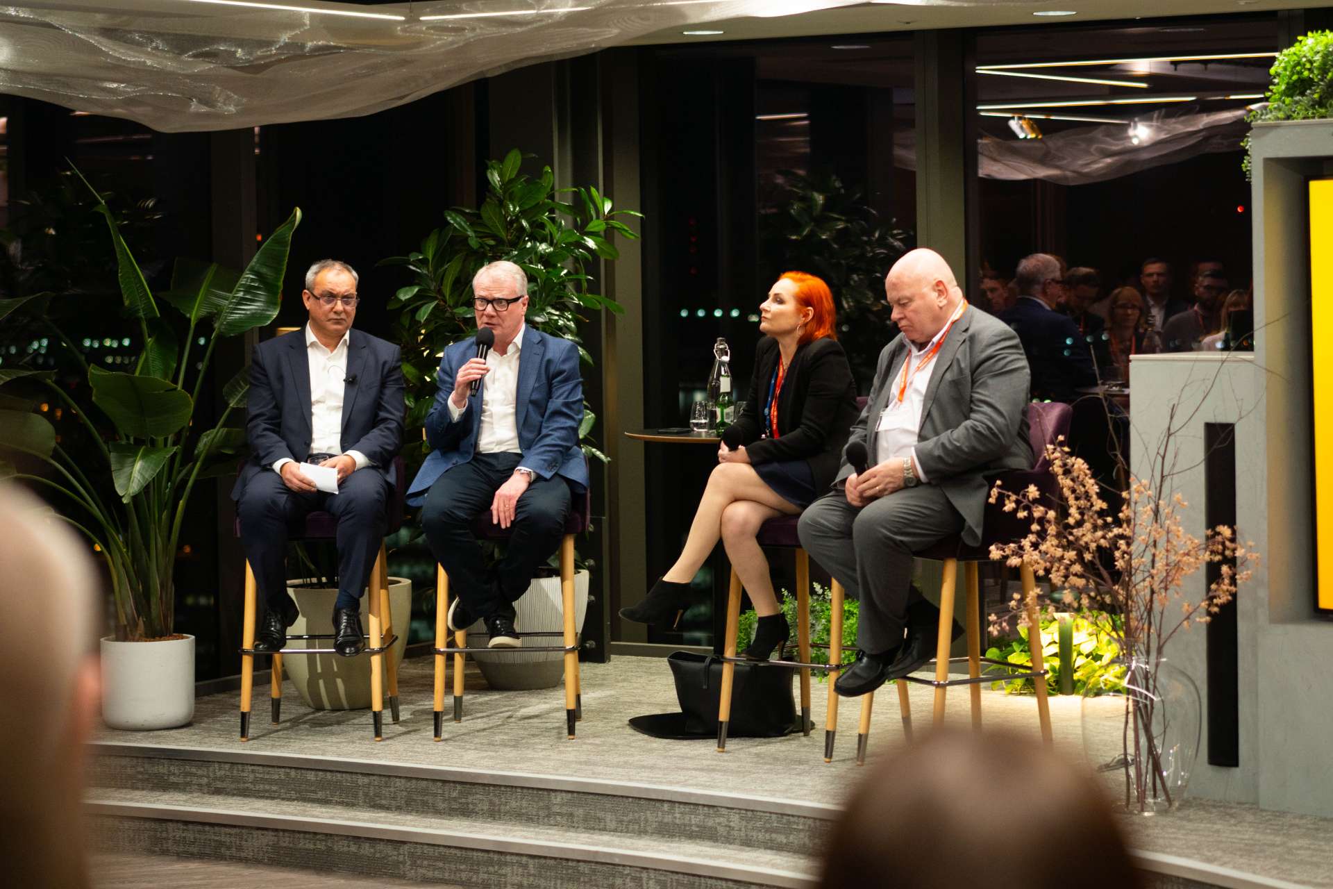 L-R Neil Rami, Chief Executive at WMGC; Richard Parker, Mayor of the West Midlands; Julie Nugent, Chief Executive at Coventry City Council and Eamonn Boylan Interim Chief Executive at Homes England