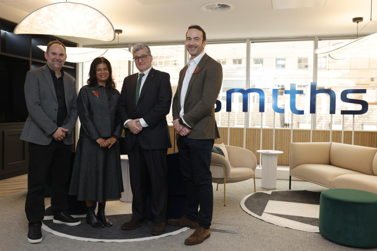 L-R Richard Lawrence, Kini Pathmanathan, Roland Carter, James Down at the Smiths Event