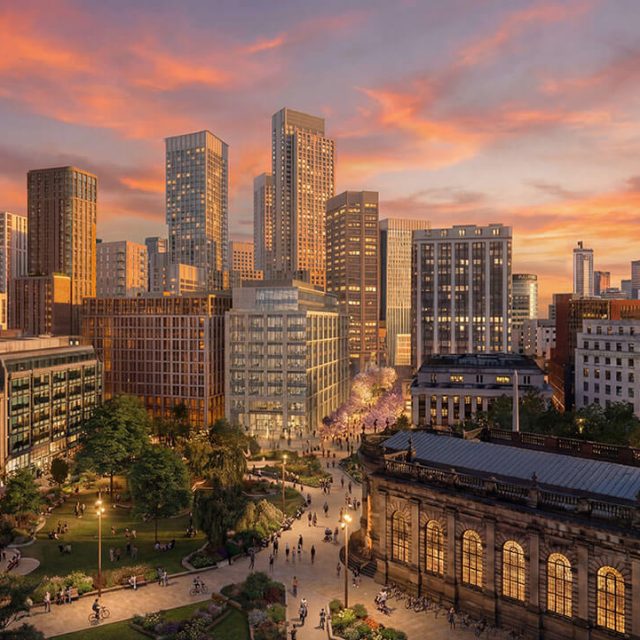 Illustration of Cherry Street site and Cathedral Square