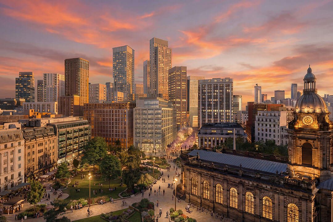 Illustration of Cherry Street site and Cathedral Square