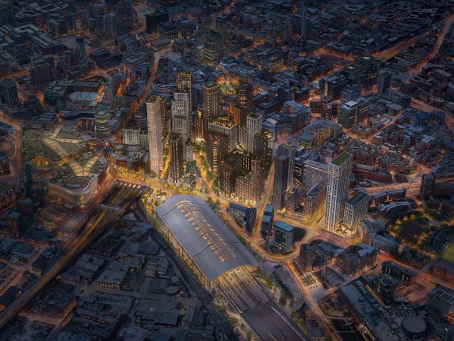 Birmingham Central Heart Aerial View